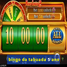 bingo da tabuada 5 ano